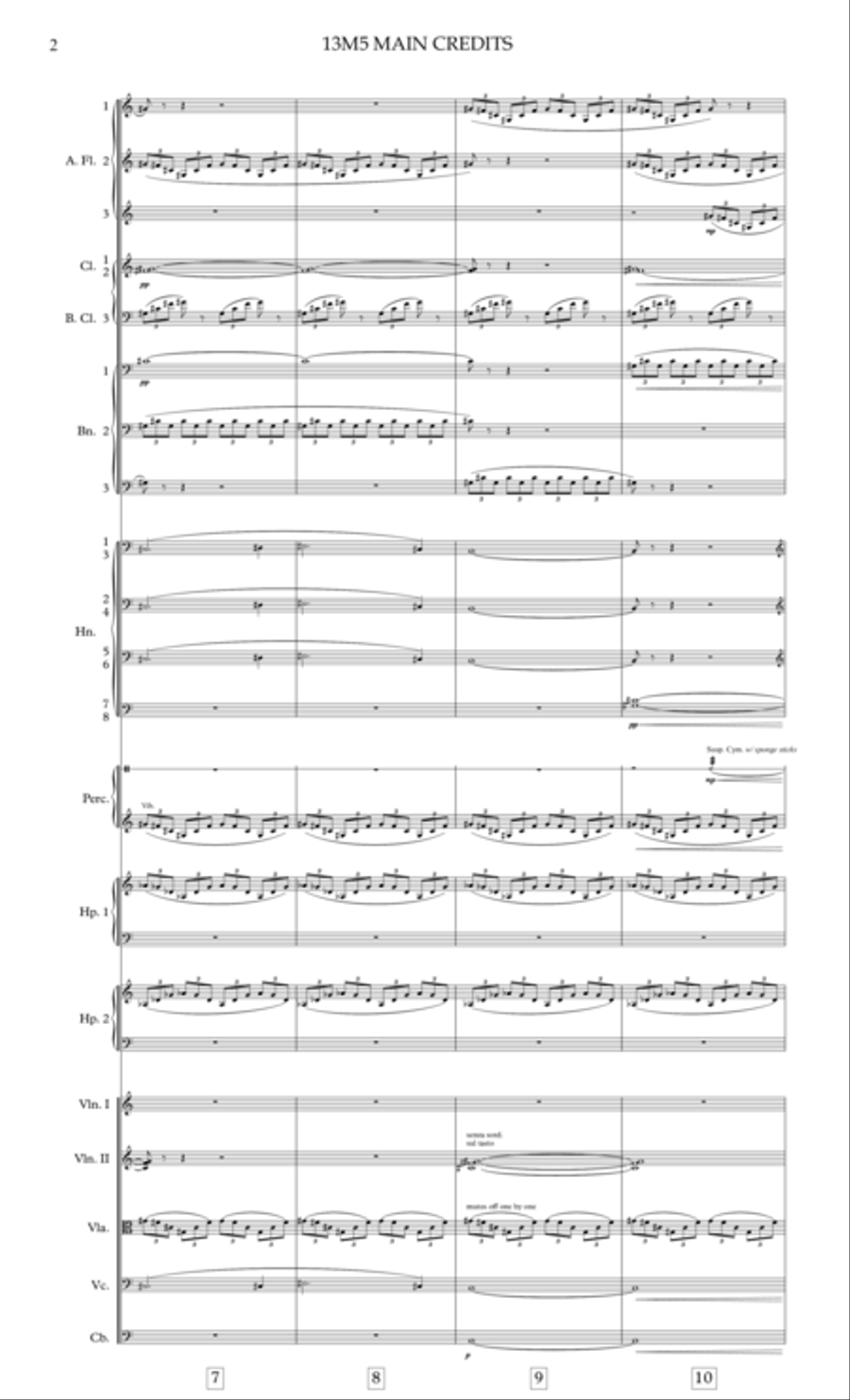 Main Credits - Waterworld - Score Only Full Orchestra scores gallery preview page 4