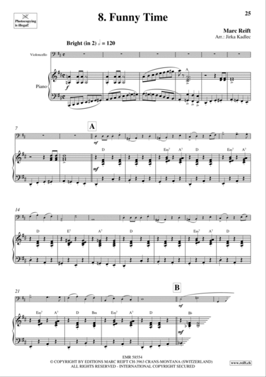 10 Funny Time Solos Piano Accompaniment scores gallery preview page 11