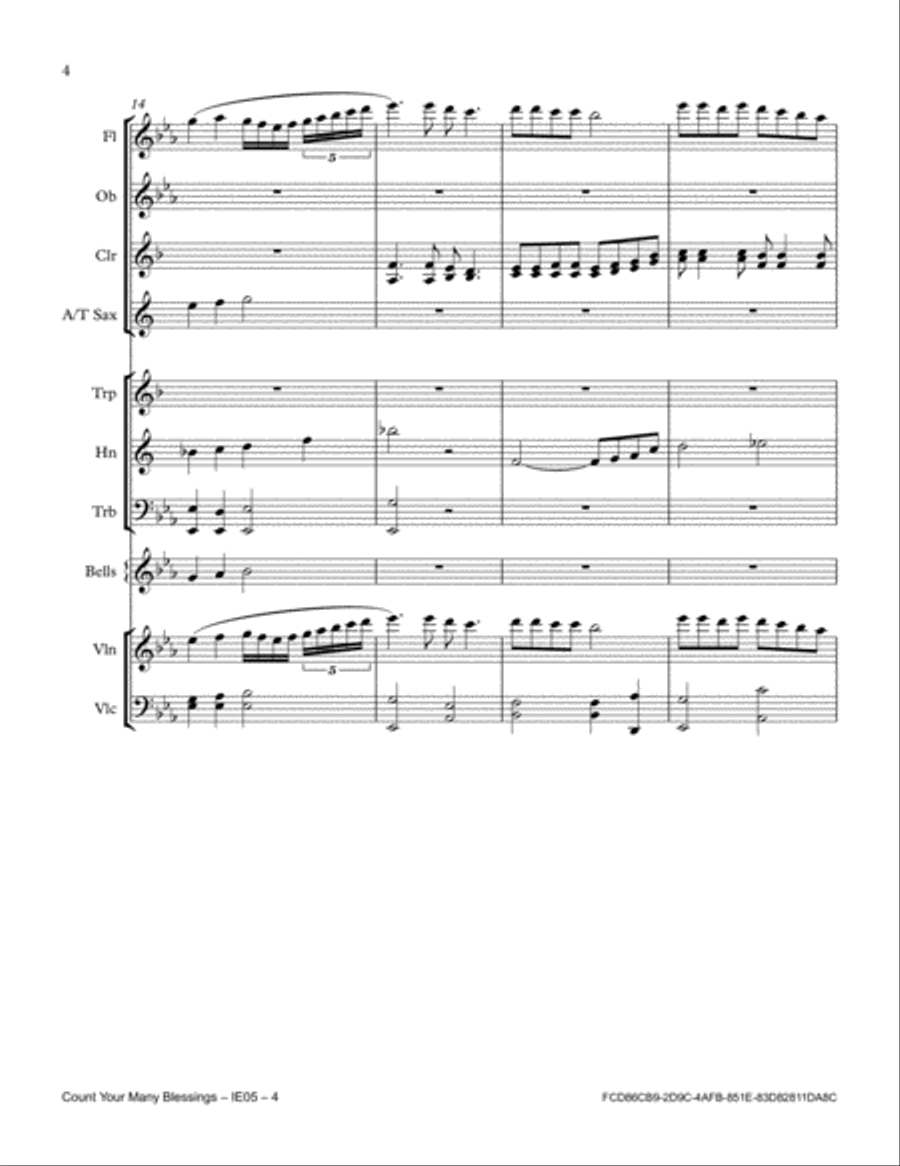 Count Your Blessings Full Orchestra scores gallery preview page 4