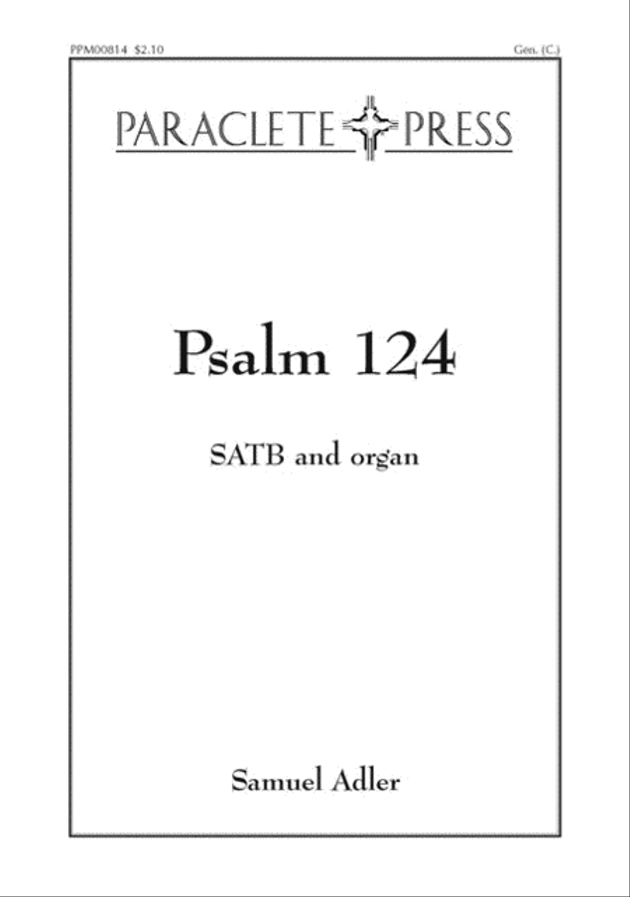 Psalm 124 4-Part scores gallery preview page 1