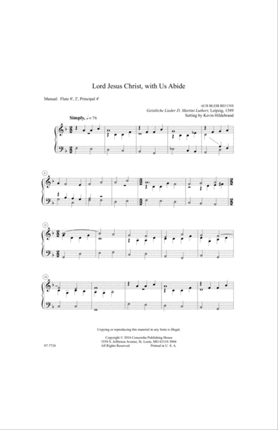 Salvation unto Us: Twelve Easy Organ Preludes for Reformation Organ scores gallery preview page 2