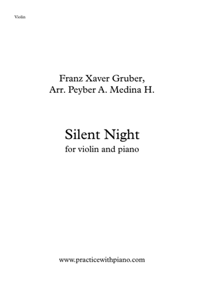Silent Night, for violin and piano