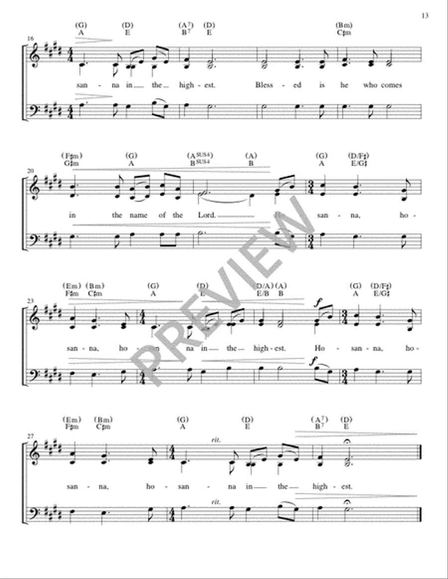 The Glendalough Mass - Guitar edition Guitar scores gallery preview page 14