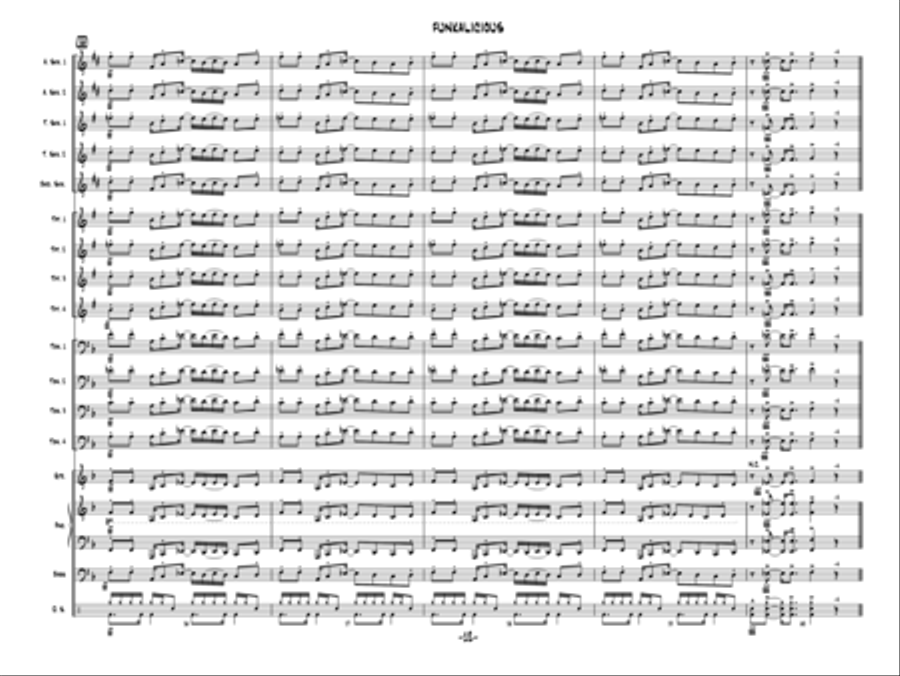 Funkalicious Jazz Ensemble scores gallery preview page 11