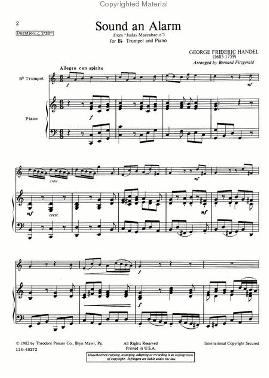 Sound an Alarm Chamber Music scores gallery preview page 2