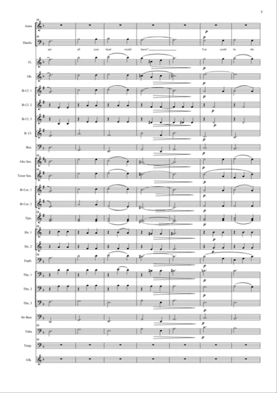 The Merry Widow Waltz Concert Band scores gallery preview page 5
