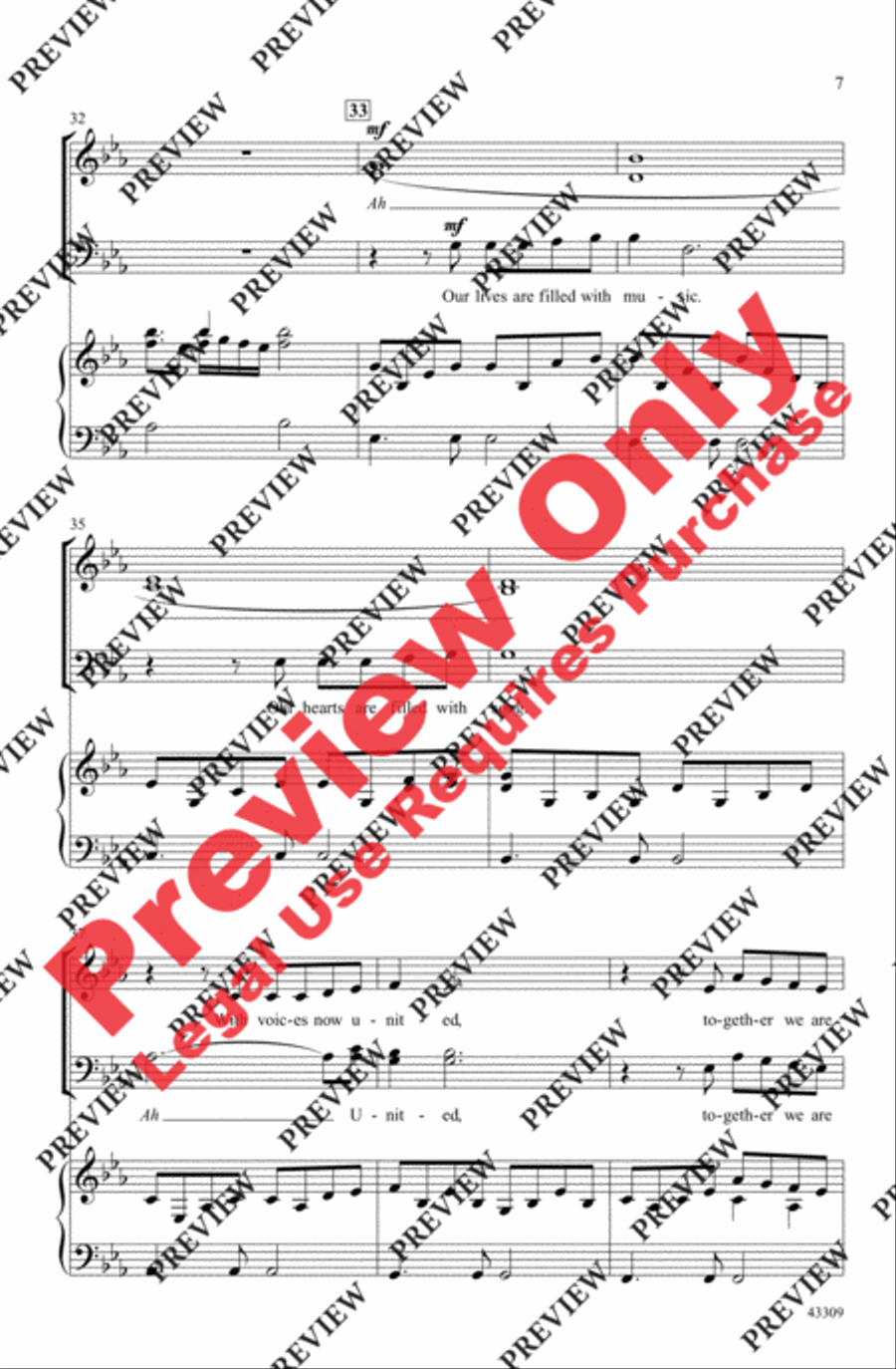 With a Song - SoundTrax CD (CD only) Choir scores gallery preview page 7