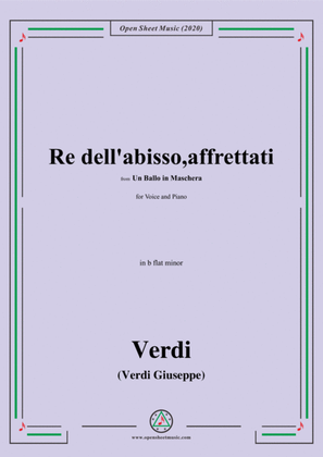 Verdi-Re dell'abisso,affrettati(Invocation Aria),in b flat minor