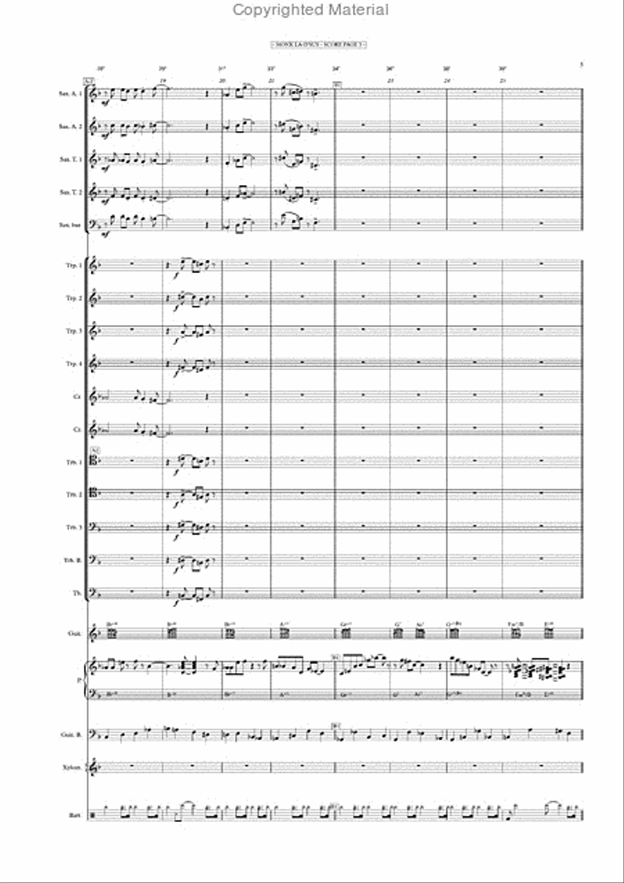 MONK LA D'US Big Band & Piano Jazz Ensemble scores gallery preview page 4