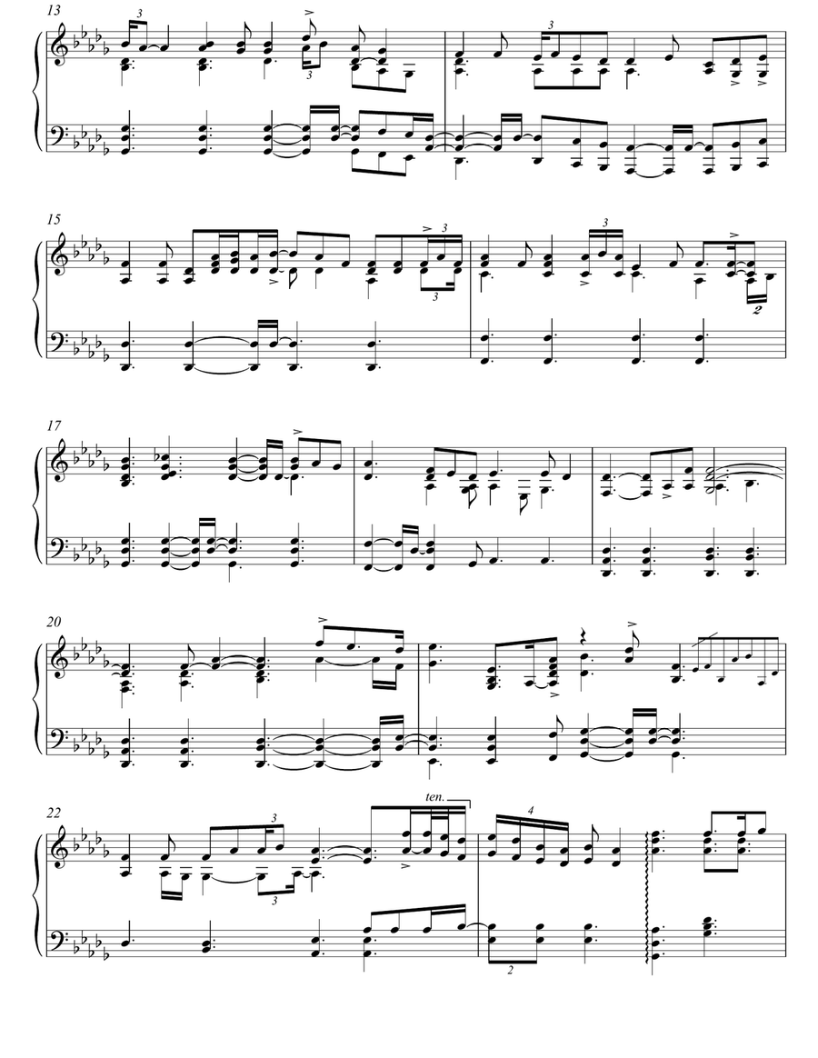 Angel Piano Solo scores gallery preview page 2