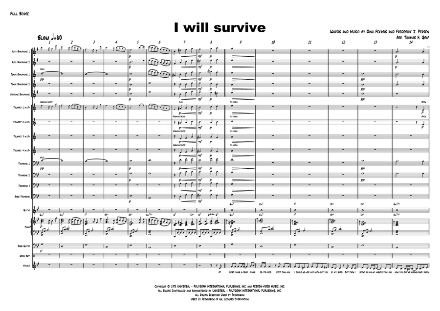 I Will Survive Jazz Ensemble scores gallery preview page 6