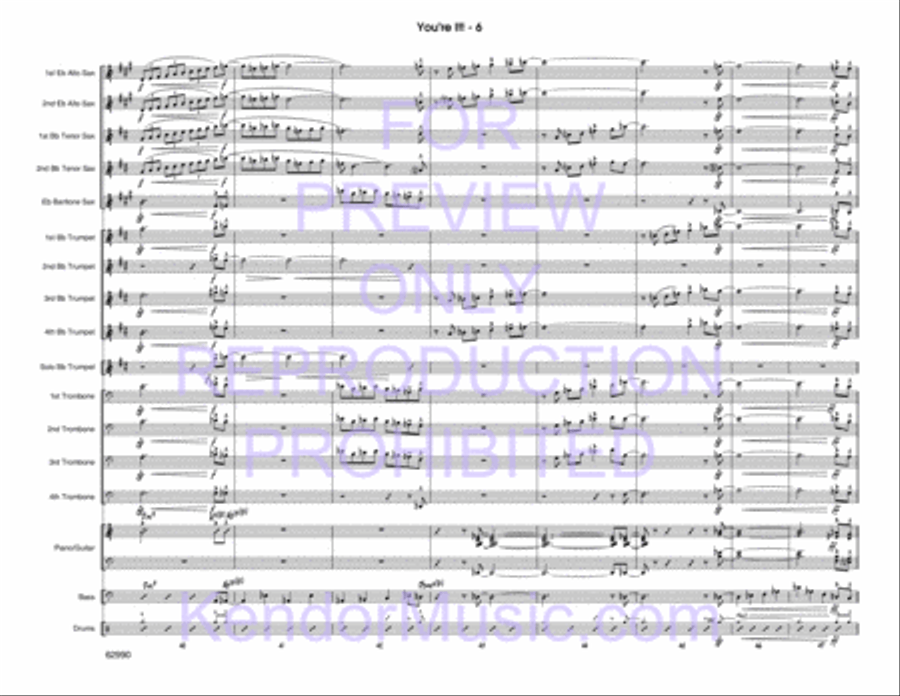 You're It! (Full Score) You're It! (Full Score) Jazz Ensemble scores gallery preview page 7