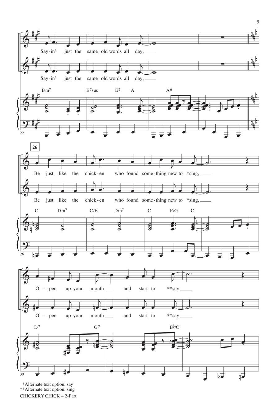 Chickery Chick 2-Part scores gallery preview page 3