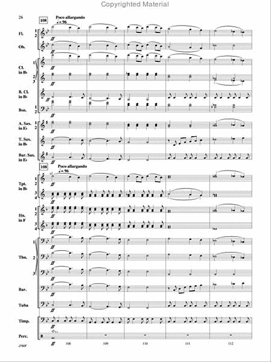 Triumphal Ode Triumphal Ode Concert Band scores gallery preview page 27