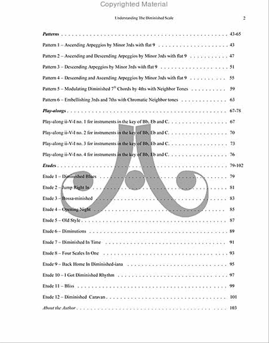 Understanding The Diminished Scale Collection / Songbook scores gallery preview page 3