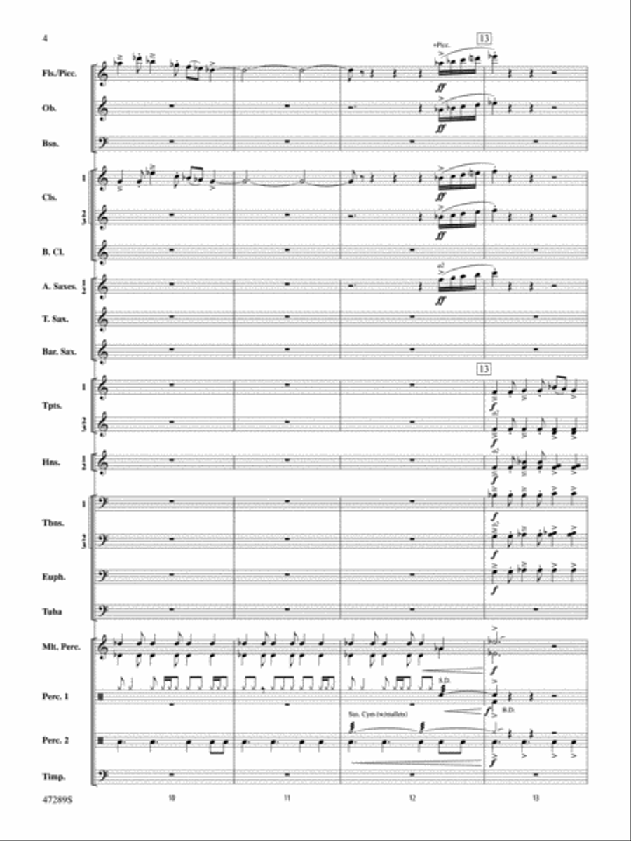 A Symphonic Celebration: Score Concert Band scores gallery preview page 4