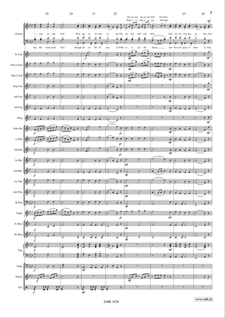Nun danket alle Gott 4-Part scores gallery preview page 8