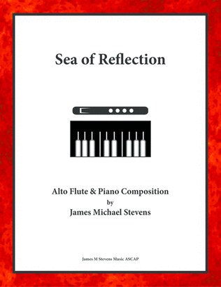 Book cover for Sea of Reflection - Alto Flute & Piano