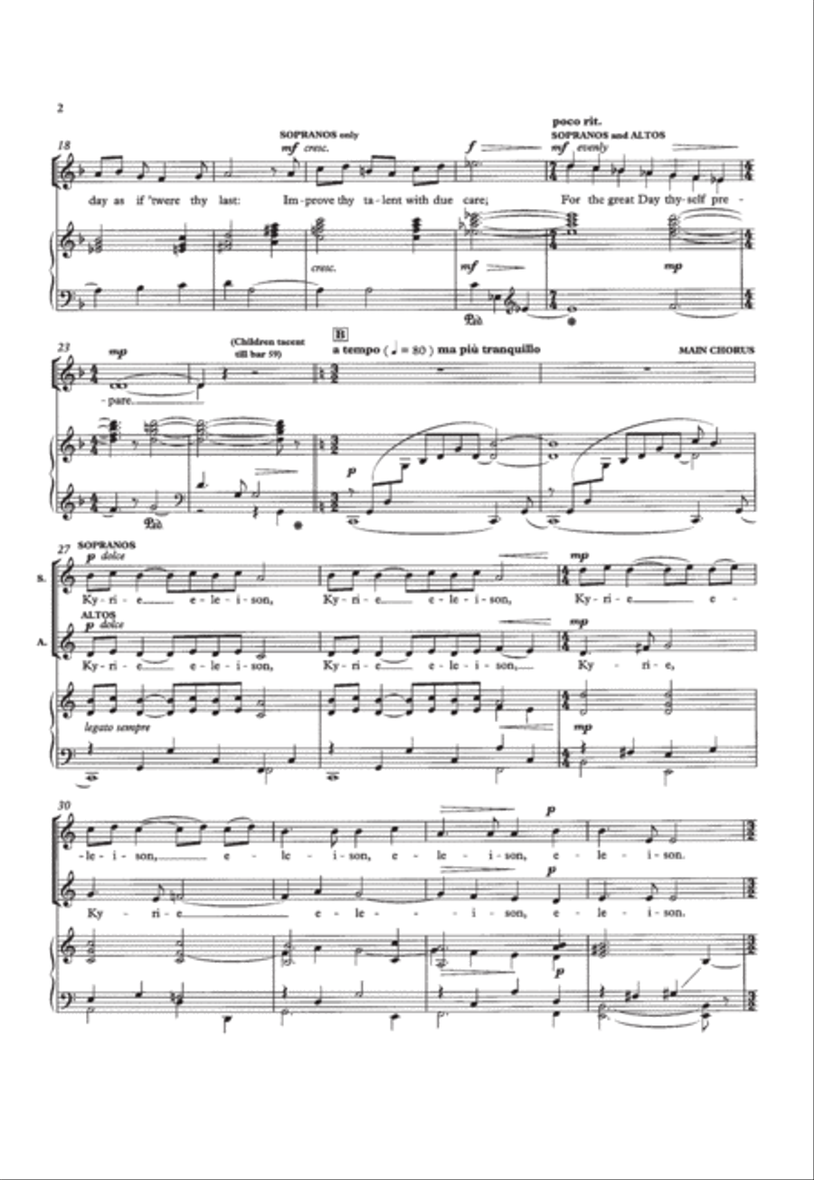 Mass of the Children Children's Choir scores gallery preview page 6