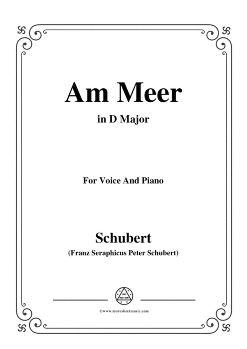 Schubert-Am meer in D Major,for voice and piano image number null