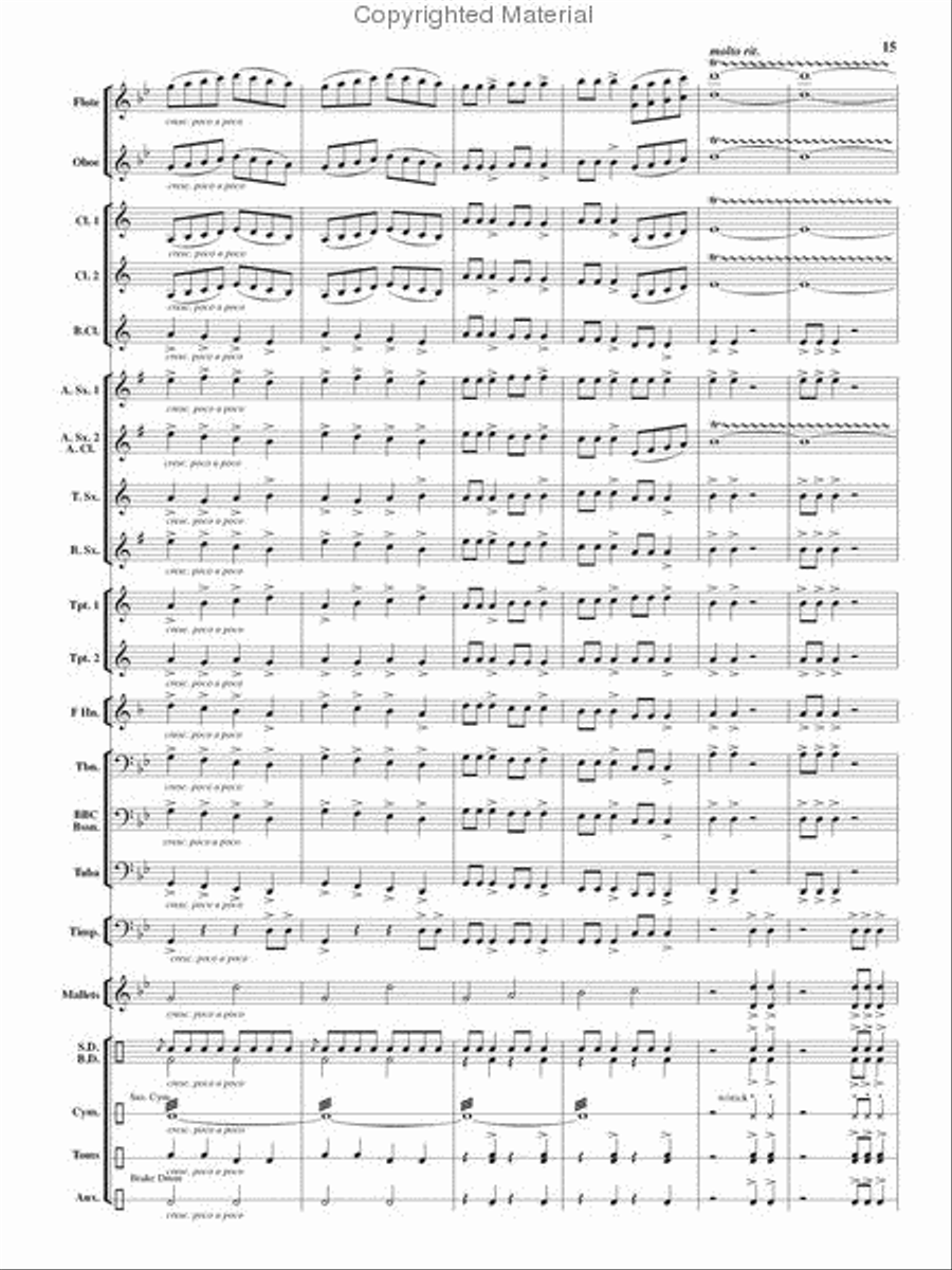 Renegade Dances Renegade Dances Concert Band scores gallery preview page 15