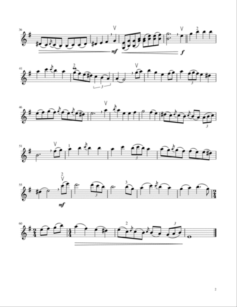 Five Christmas Solos - Unaccompanied Violin Solo (Volume I) Violin Solo scores gallery preview page 5