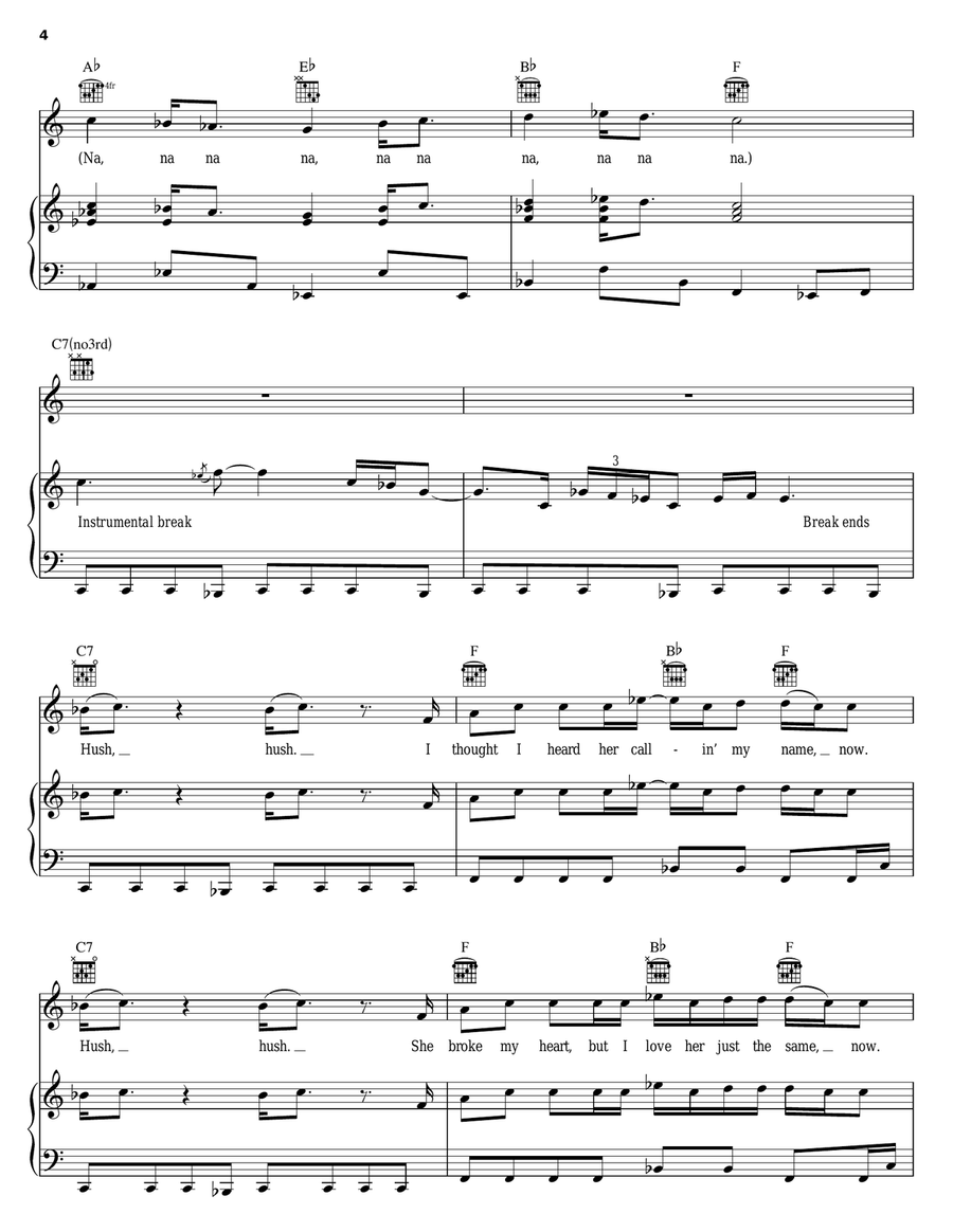 Hush Guitar scores gallery preview page 4