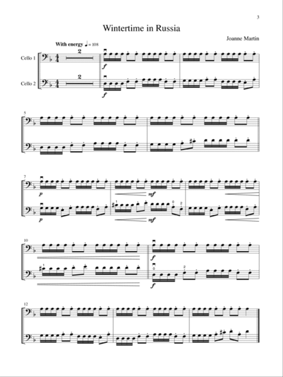 Magic Carpet for Cello Cello scores gallery preview page 3