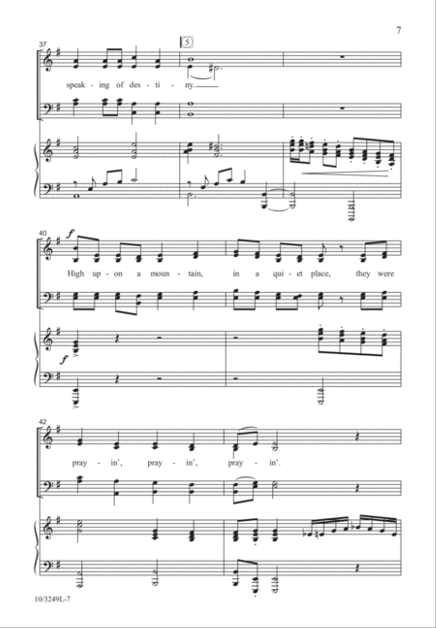 High Upon a Mountain 4-Part scores gallery preview page 7