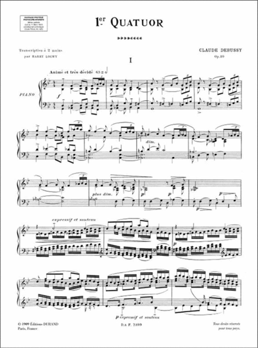 Quatuor Piano (Loewy