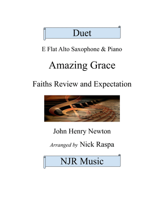 Book cover for Amazing Grace - Eb Alto Sax and Piano