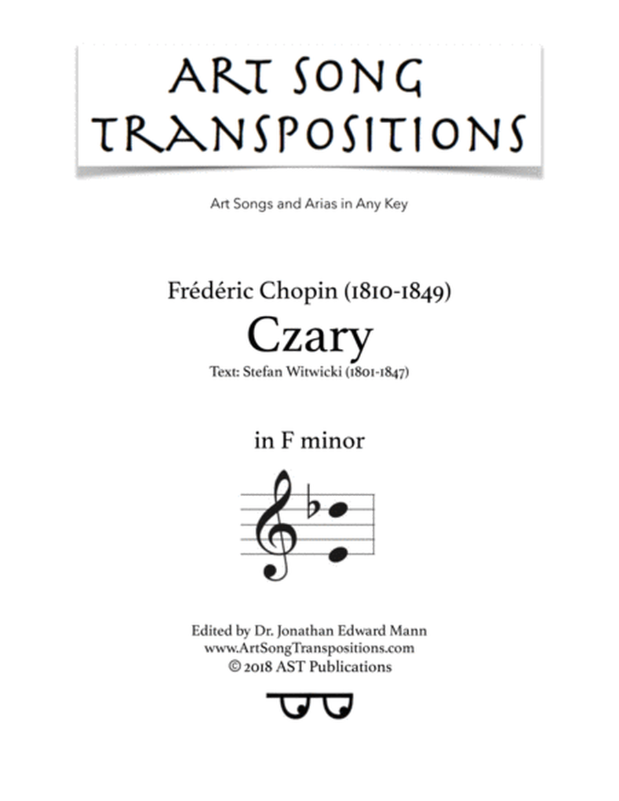 CHOPIN: Czary (transposed to F minor)