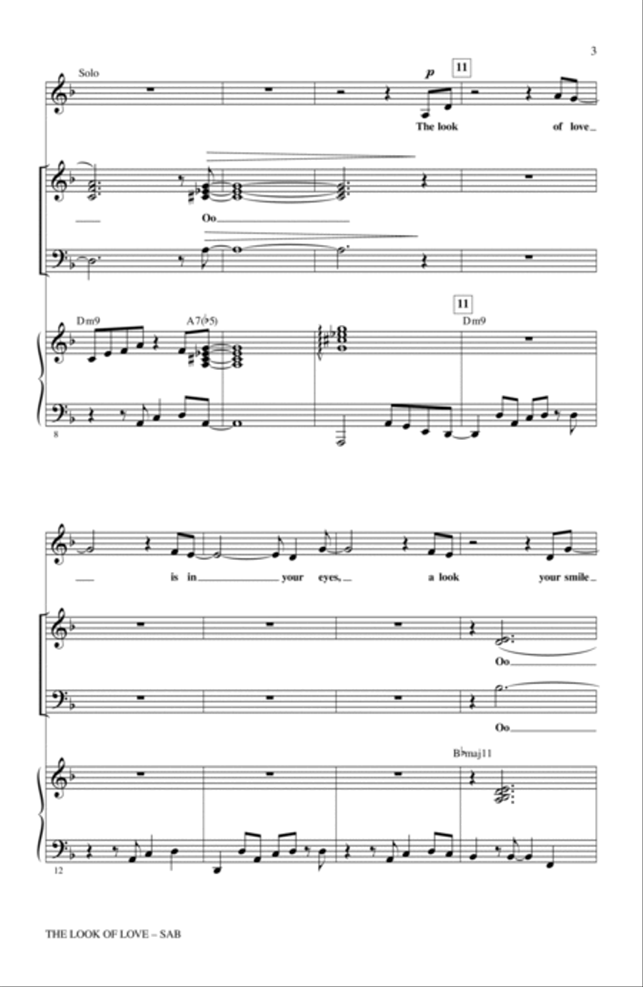 The Look Of Love 3-Part scores gallery preview page 2