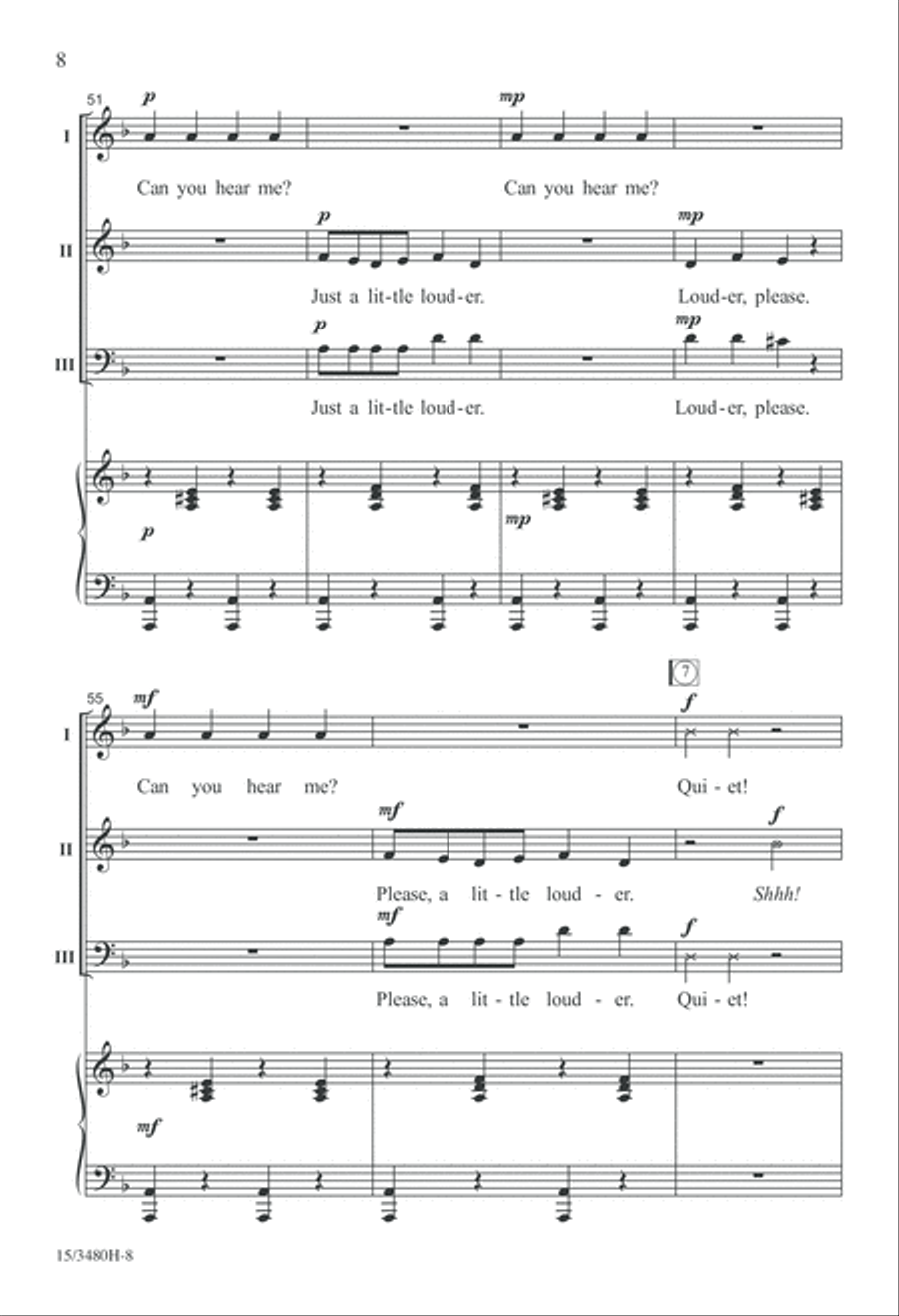 Whisper! 3-Part scores gallery preview page 8