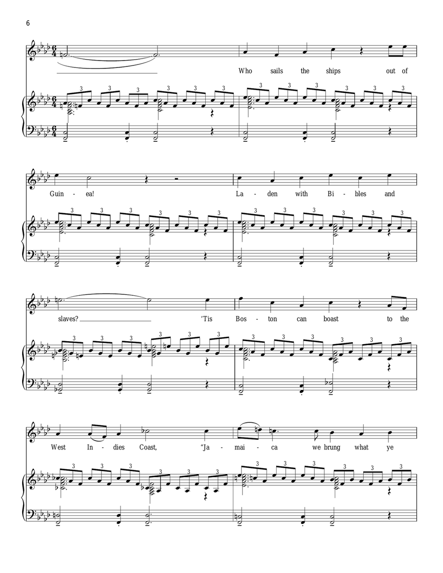 Molasses To Rum (from 1776) Piano, Vocal scores gallery preview page 6