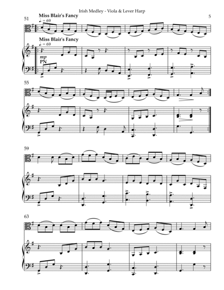 Irish Medley, Duet for Viola & Lever Harp image number null