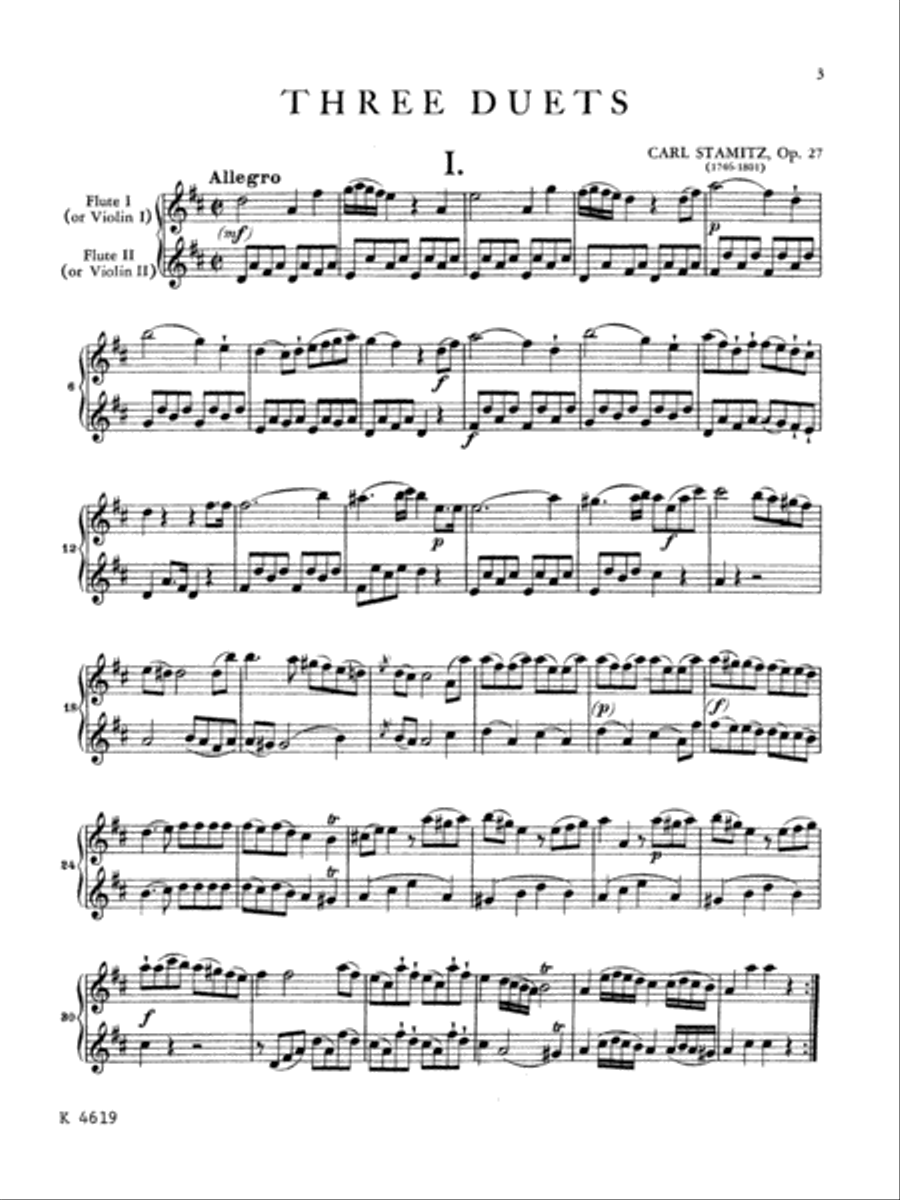Three Duets, Op. 27 Small Ensemble scores gallery preview page 4