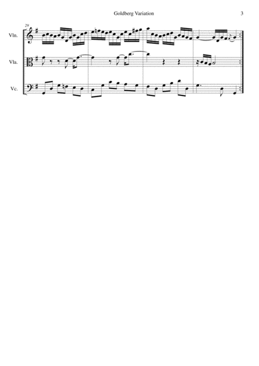 Goldberg Variation Aria (BWV 988)
