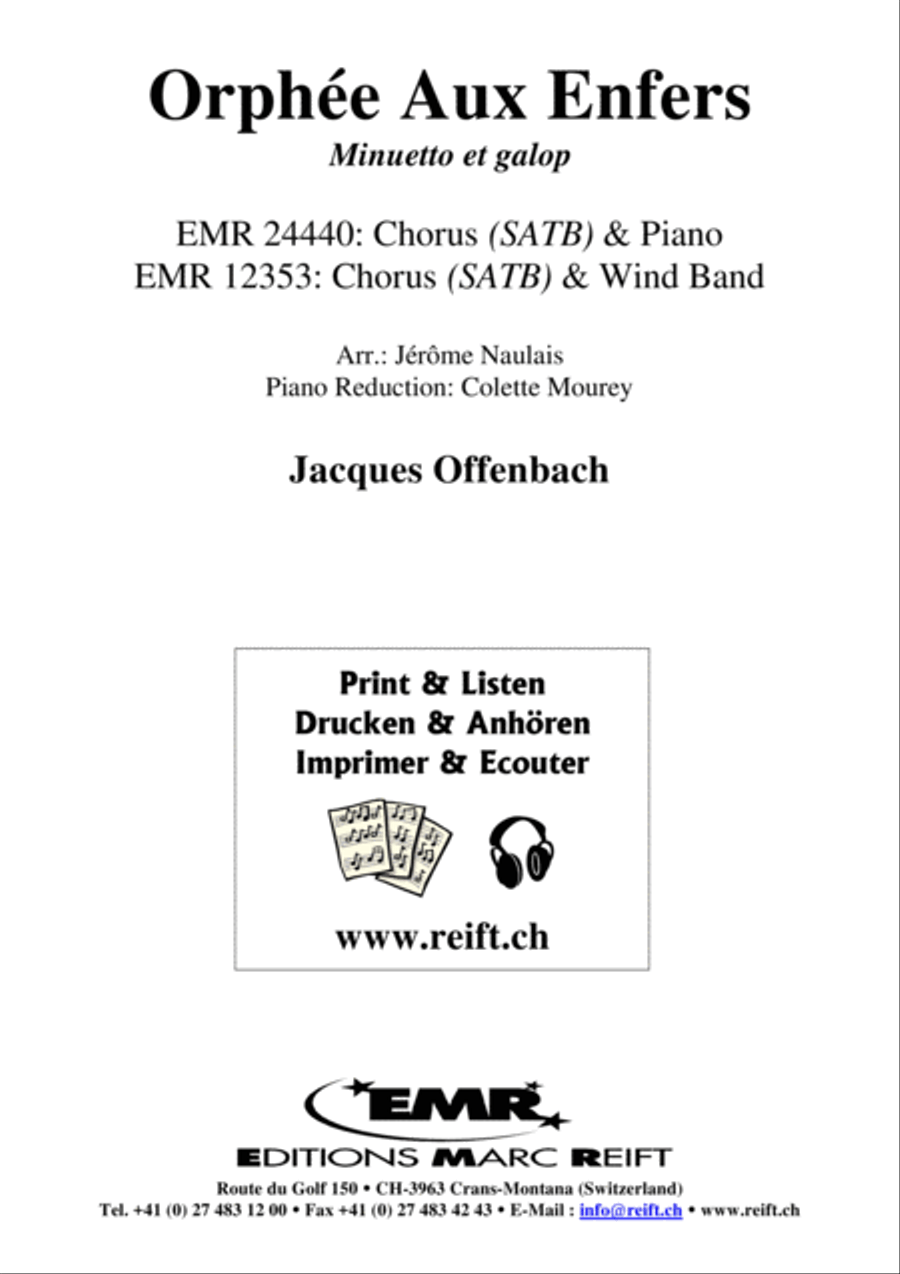 Orphee Aux Enfers 4-Part scores gallery preview page 2