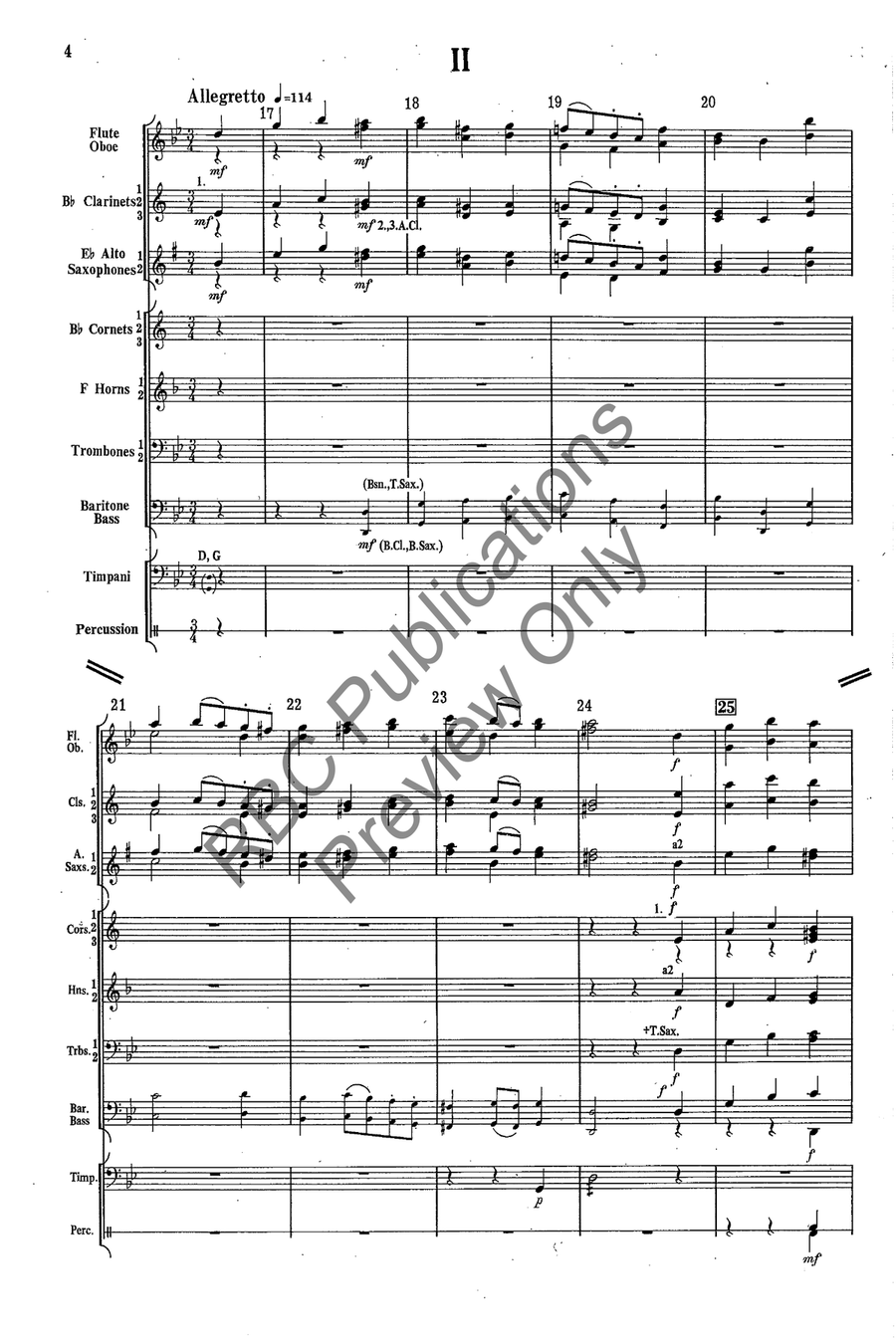 Quartett Concert Band scores gallery preview page 5