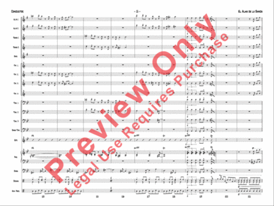 El Alma de la Banda Jazz Ensemble scores gallery preview page 18