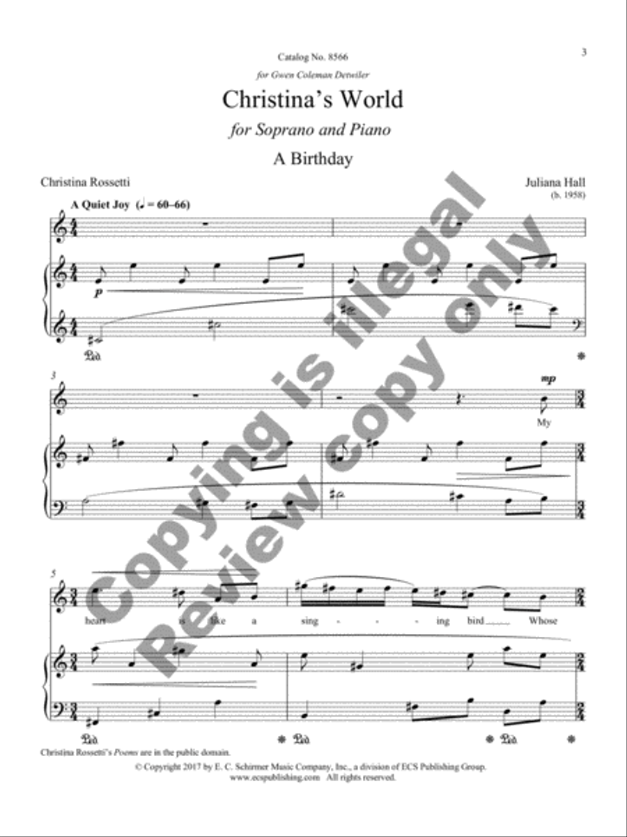 Christina's World Soprano Voice scores gallery preview page 5