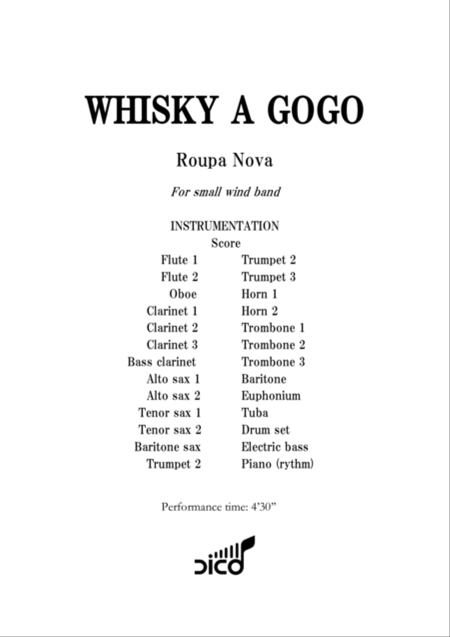 Whisky A Go Go Concert Band scores gallery preview page 3