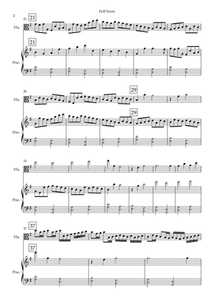 Canon (Johann Pachelbel) for Viola Solo and Piano Accompaniment in G Major image number null