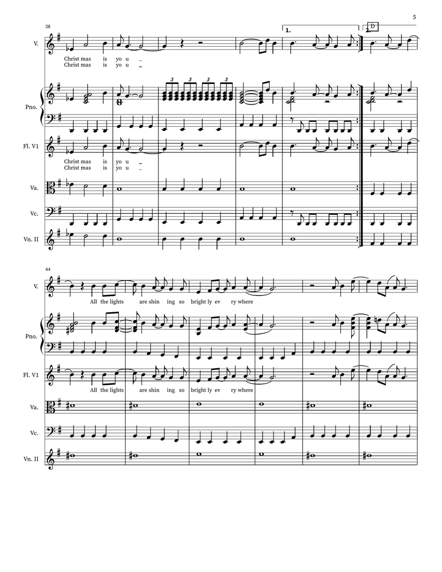 All I Want For Christmas Is You Small Ensemble scores gallery preview page 5