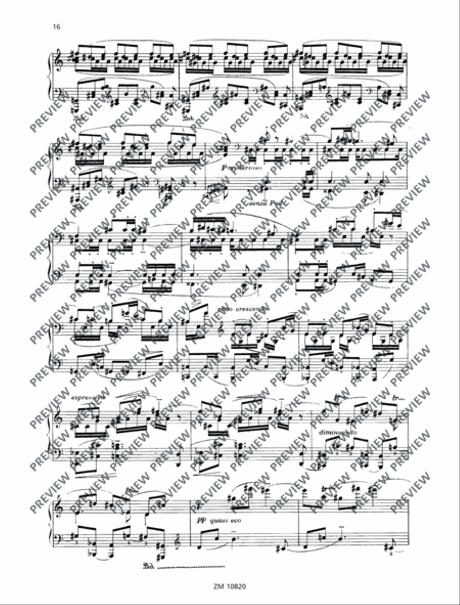Sonata minacciosa Piano Solo scores gallery preview page 17