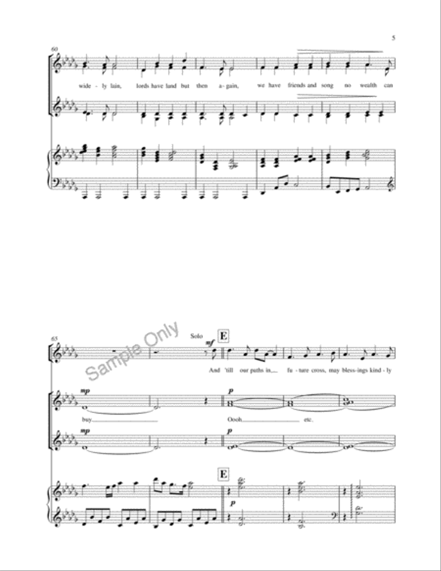 Here's To Song SSAA scores gallery preview page 6