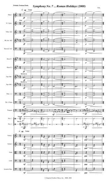 Symphony No. 7 ... Roman Holidays (2008) 1st movement, prelude