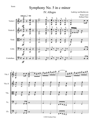 Symphony No. 5 in c minor, Movement 4