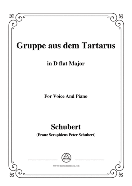 Schubert-Gruppe aus dem Tartarus,Op.24 No.1,in D flat Major,for Voice&Piano image number null